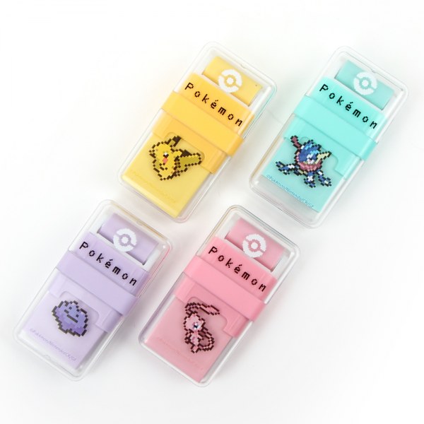 ピカチュウポケモンピクセルローラー消しゴム学用品新学期ギフト