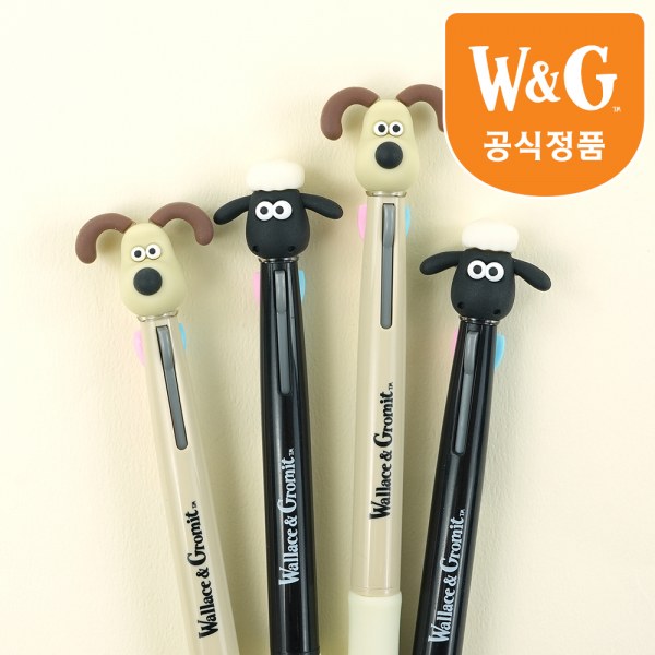 ピンクフットウォレスとグロメット3色ボールペン