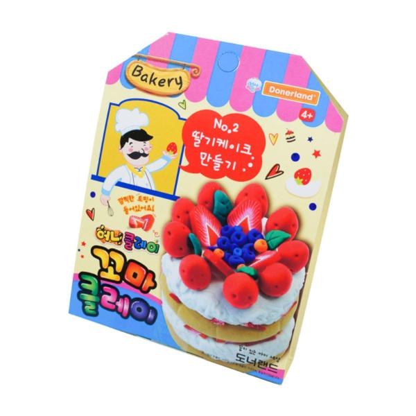 ちびクレイイチゴ生クリームケーキ工作ドナーランド