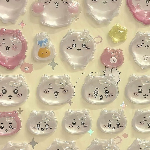ほんのりキャラクター3D立体ダークシール2枚ポン飾り