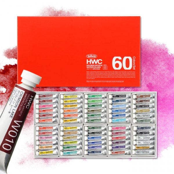 ホルベーン HWC 水彩画絵具 5ml 60色セット