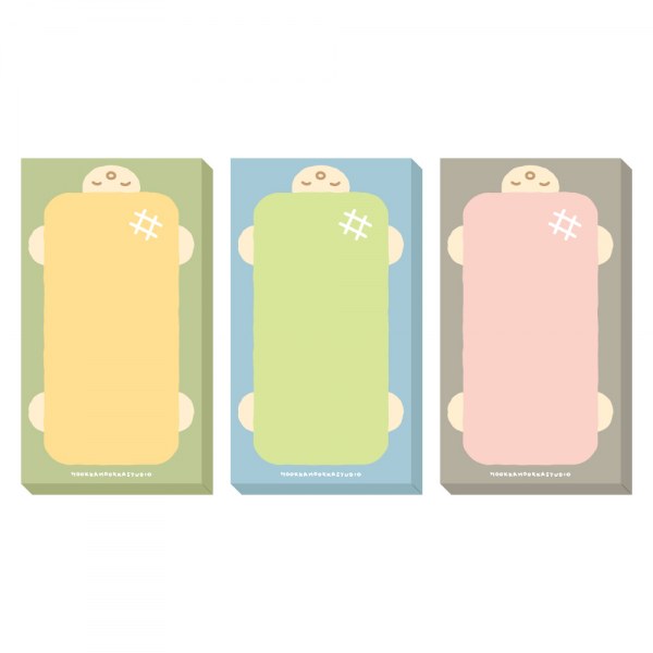 [フカフカスタジオ]メロンパンカメミニ付箋メモ