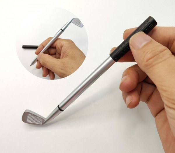 ゴルフ場形状 ボールペン ペン筆記具 学用品 ゴルフ大会グッズ