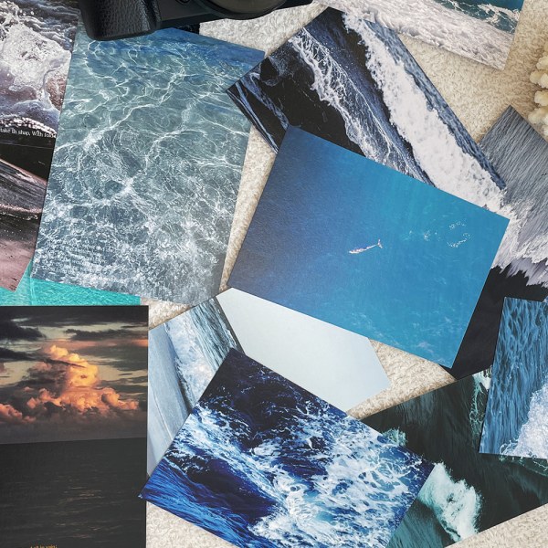 感性海波写真はがきインテリア旅行フォト小道具