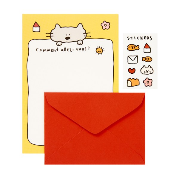 抜けた猫の文房具
