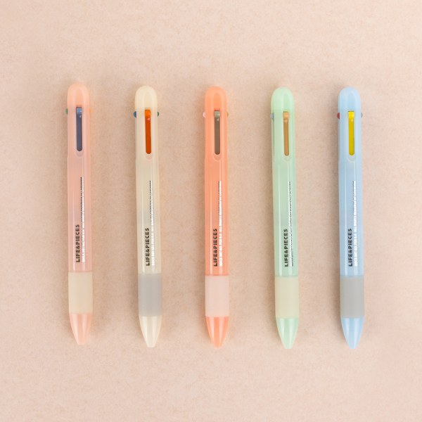 ライフ＆フィシス4色ジェルペン0.4mm new