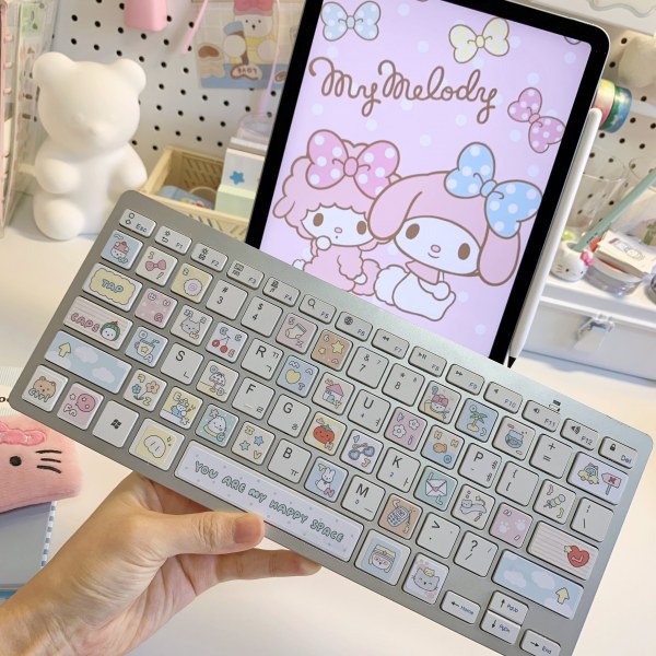 リムーバブル綿菓子キーボードシール