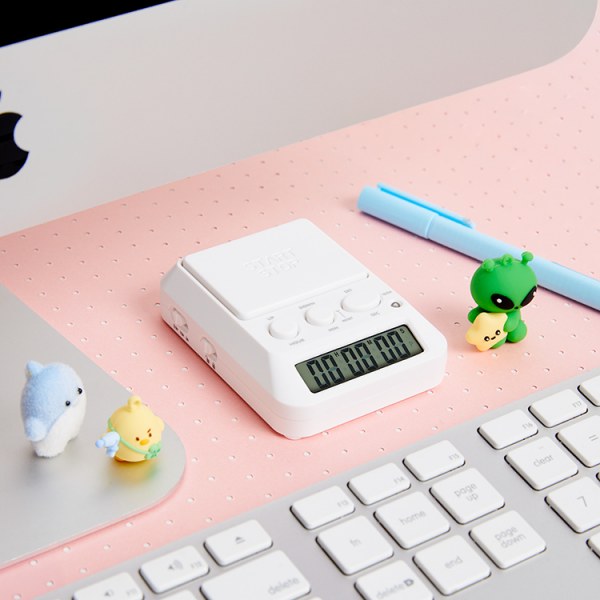 シンプルDデイズトップウォッチホワイト