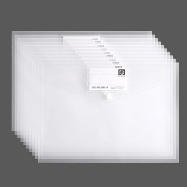ネームテック透明クリア名刺書類ファイル不動産契約書