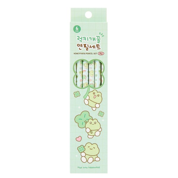 ラッキー個蜂蜜消しゴム鉛筆6口
