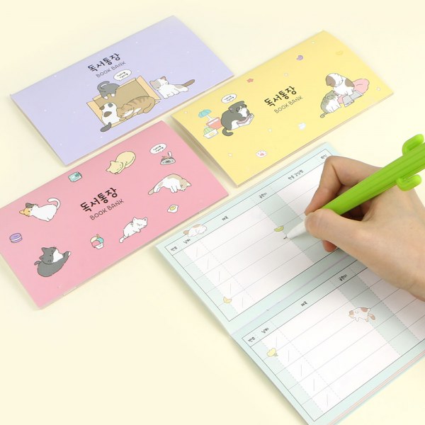 ピンクフットニャンニャン読書通帳（ランダム発送）