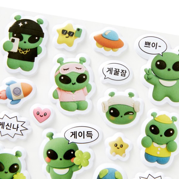 カタツムリふわふわシール